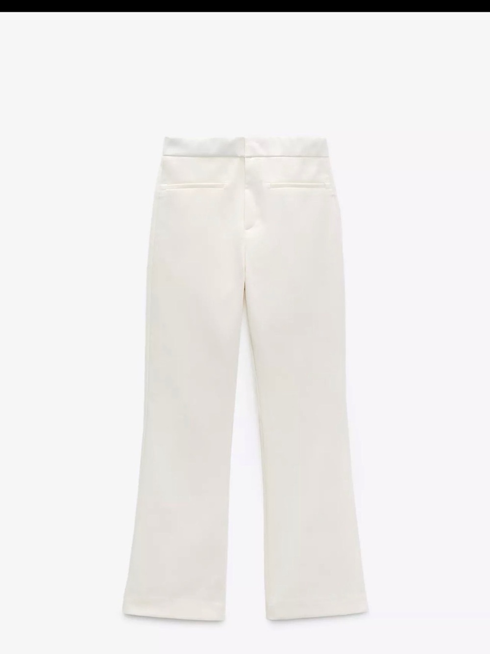 Zara Mini Flare Pants - Ecru